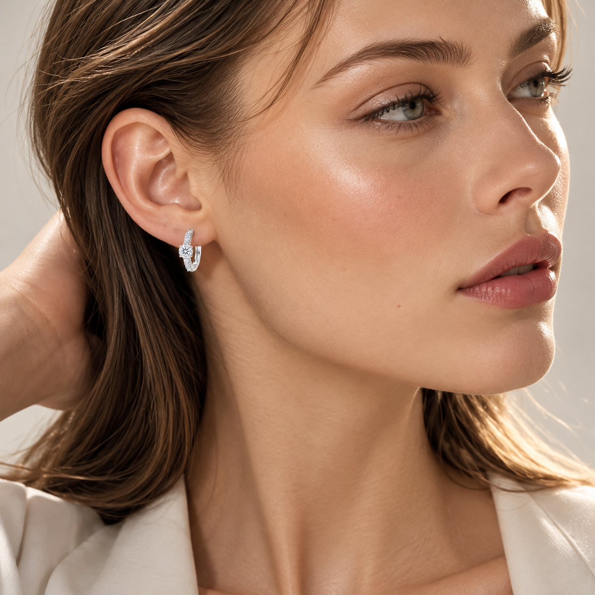 AMALA Élan Moissanite Hoops