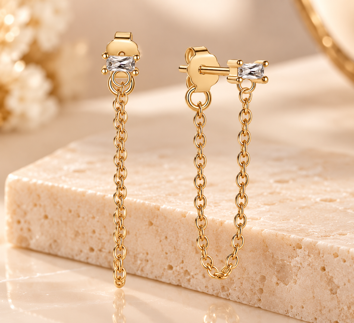 Amala Chain Drop Earrings