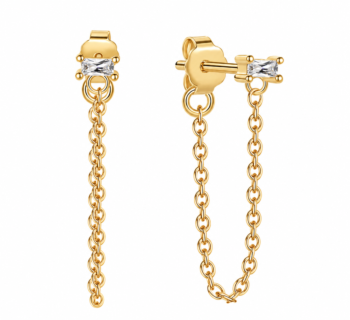 Amala Chain Drop Earrings