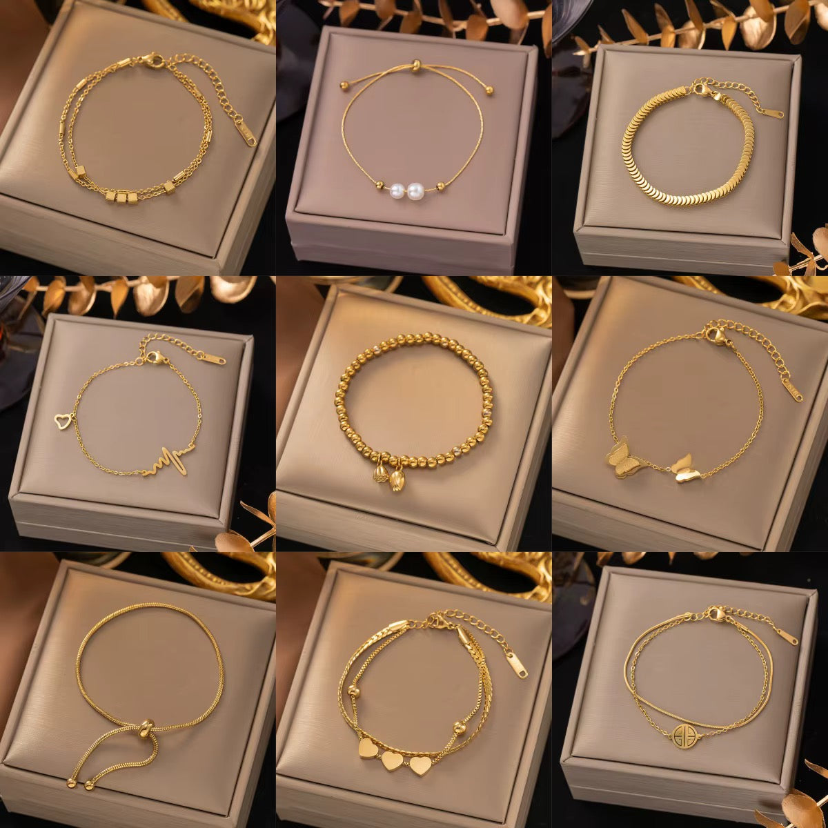 AMALA AUREA SIGNATURE — SET DE BRAZALETES