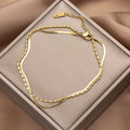 Pulsera Doble Capa Dorada