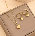 Set de Joyería Corazón Dorado