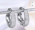 Aretes de Aro con Pavé de Cristales